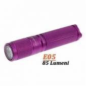 Mini-lanterna breloc Fenix E05 Violet, 85 Lumeni, 45 metri