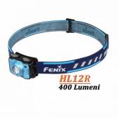 Lanternă frontală reîncărcabilă Fenix HL12R, 400 Lumeni, 64 metri, albastru