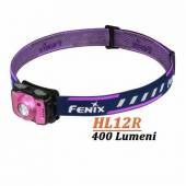 Lanterna frontala Fenix HL12R Violet, reincarcabila, 400 Lumeni, 64 metri