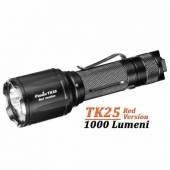 Lanterna tactica Fenix TK25, versiune Red, 1000 Lumeni, 225 metri