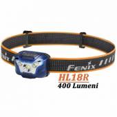 Lanterna frontala Fenix HL18R Albastru, 400 Lumeni, 76 metri