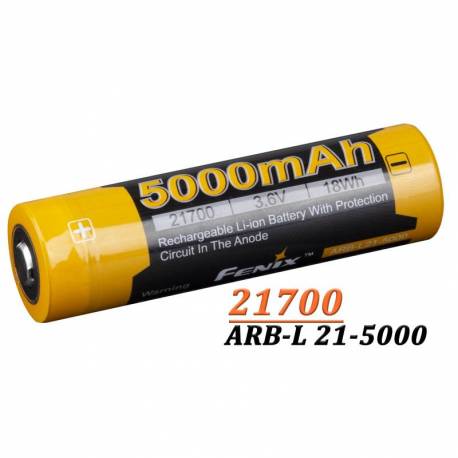 Acumulator FENIX 21700 ARB-L 21-5000, Li-Ion 3.6V, 5000 mAh A