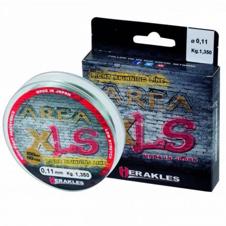 Fir monofilament HERAKLES AREA XLS 100m, 0.13mm, 1.95kg, Clear