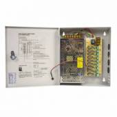 Sursa alimentare CCTV PNI STC15A in cutie metalica 12V-15A 9 iesiri