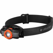 Lanterna frontala Led Lenser MH5 Black/Orange, reincarcabila, 400 Lumeni, max. 180m