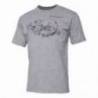 Tricou SAVAGE GEAR Cannibal Ink, gri, pentru pescuit, marimea XXL