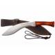 Cutit Kukri MUELA Kukri-26M, lama 26 cm, teaca piele maro, maner lemn trandafir