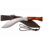 Cutit Kukri MUELA Kukri-26M, lama 26 cm, teaca piele maro, maner lemn trandafir