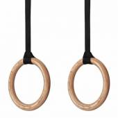 Inele gimnastica din lemn Dayu Fitness DY-PR-015
