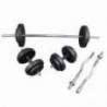 Set greutati gantere si haltera TheWay Fitness, 36 kg