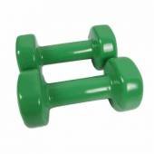 Set gantere epoxy Dayu Fitness 2 x 4 kg, verde