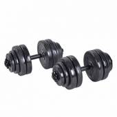 Set gantere reglabile OnWay Fitness OW1304, 30 kg (2x15 kg)