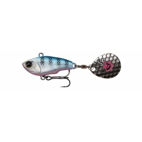 Spinnertail SAVAGE GEAR Fat Tail Spin, 8cm, 24g, Sinking, BLUE SILVER PINK