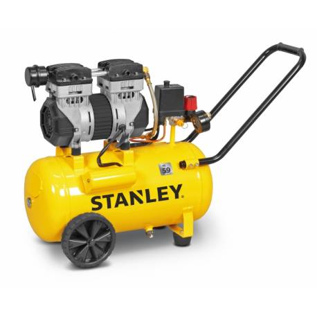 Compresor electric silentos Stanley SILTEK SXCMS1324HE, 59 dBA, 1.3CP/ 1kW, 8 bar, debit aer aspirat 150 L/min