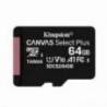 Card de memorie MicroSD Kingston Canvas Select Plus, 64GB, 100MB/s, cu adaptor