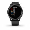 Ceas GARMIN Venu Negru cu carcasă Gri Slate, 30.4mm