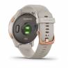 Ceas GARMIN Venu Light Sand cu carcasă roz auriu, 30.4mm