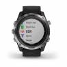 Ceas scufundari GARMIN Descent™ Mk2, oţel inoxidabil negru cu curea neagră