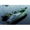 Barca pneumatica Allroundmarin Poker 380 verde, 3.80m, podina aluminiu, 5-6 persoane, 25CP