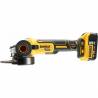 Polizor unghiular cu 2 acumulator Li-Ion 18V, 5.0Ah, 125MM, DeWalt DCG405P2-QW