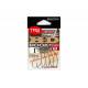 Carlige offset Decoy Worm 117 HD, Nr.3/0, Negru, 4 buc/plic