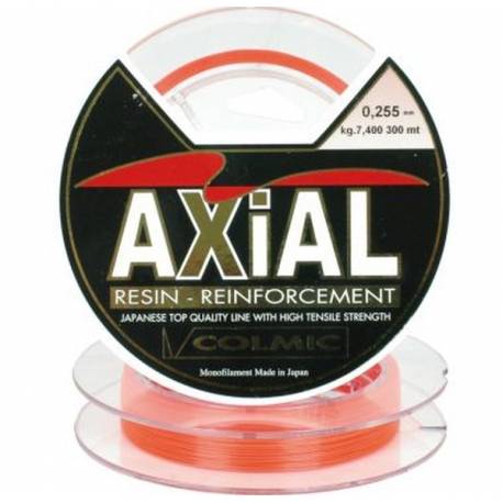 Fir monofilament Colmic Axial, 300m, 0.34mm, orange fluo