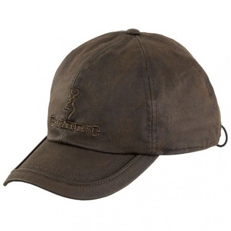 Sapca BROWNING, din fleece, cu urechi, maro, pentru vanatoare, marime universala