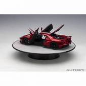 Stand rotativ AutoArt cu suprafata argintie pentru machete 1:18, 31cm