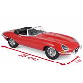 Macheta auto JAGUAR E-Type Cabriolet (1962) 1:12 rosu Norev