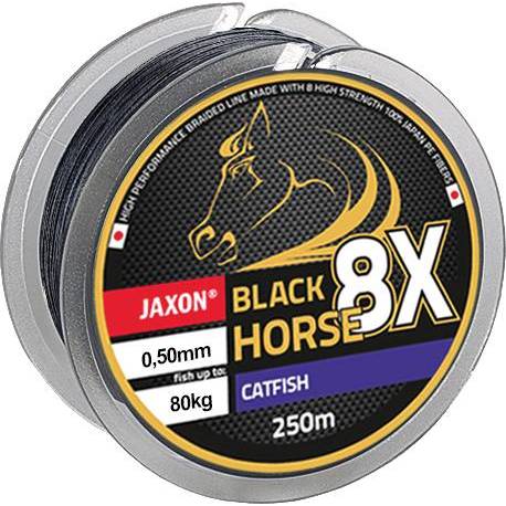 Fir textil JAXON Black Horse Pe 8X Catfish, 200 m, 0.65 mm, 130 kg