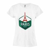 Tricou WILSON Paris Tech Tee, alb, marimea M