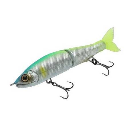 Vobler GAN CRAFT Jointed Claw 70 S, 7cm, 4.6g, culoare 05 Blue Head Chartreuse Ayu