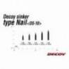 Plumbi pentru naluci DECOY DS-10 Nail Sinker, tip bradut, 1.5 g, 7 buc/plic