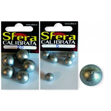 Plumbi COLMIC Sfera Calibrata, 0.50 g, 5 buc/plic