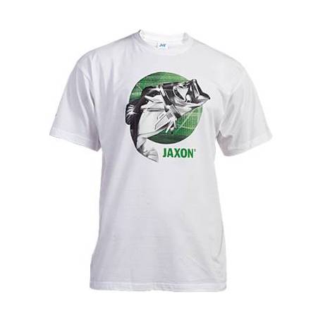 Tricou JAXON Fish, Alb, Bumbac, L