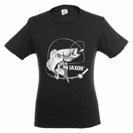 Tricou JAXON Zander, Negru, Bumbac, L