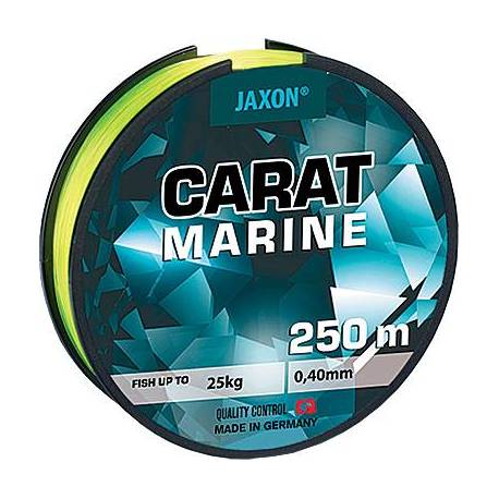 Fir monofilament JAXON Carat Marine, 250 m, 0.40 mm, 25 kg, Galben Fluo