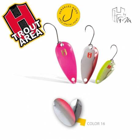 Lingurita Oscilanta HERAKLES Keeper Trout, 4.5 cm, 5.0 g, culoare 16 Silver Red