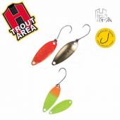 Lingurita Oscilanta HERAKLES Trout Area Yankee, 3.5 cm, 3.0 g, culoare 14 Chartreuse Orange
