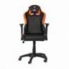 Scaun gaming X by SERIOUX Kids Orange, piele sintetica, ajustabil, piston pe gaz, manere reglabile, max. 100Kg