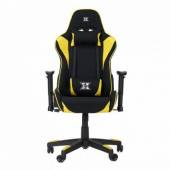 Scaun gaming X by SERIOUX Torin TXT Yellow, ajustabil, piston pe gaz, manere reglabile, max. 150Kg