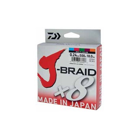 Fir textil DAIWA J-BRAID X8 MULTICOLOR 006MM/4KG/150M