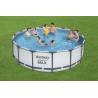 Piscina cu cadru metalic BESTWAY Steel Pro MAX™, rotunda, 4.57x1.22m cod 56438