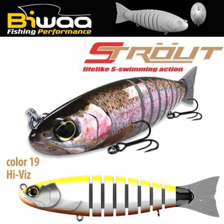 Swimbait BIWAA S-Trout 3.5", 9cm, 8g, culoare 19 Hi-Viz