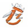 Briceag multifunctional VICTORINOX Pioneer X Alox Limited Edition 2021, Tiger Orange, 9 functii