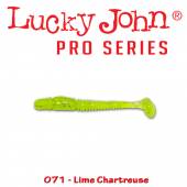 Lucky John Pro Series Tioga 2.4'', 6,1cm/071, Lime Chartreuse, 9buc/plic