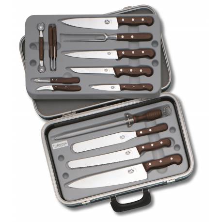 Set cutite VICTORINOX Small Chef's Case, caseta cu 14 ustensile