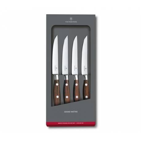 Set 4 cutite forjate VICTORINOX Grand Maître Steak Knife Set 7.7240.4, lama 12cm