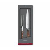 Set VICTORINOX Grand Maître Carving Set, 2 piese, cutit si furculita pentru taiat carnea