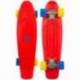 Pennyboard NIJDAM Sunset Cruiser, Rosu, max. 100kg